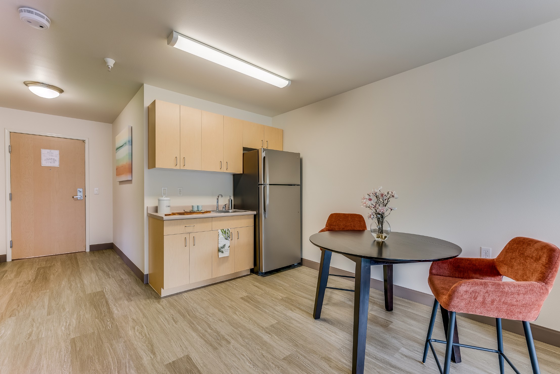 One bedroom apartment kitchen, dining room